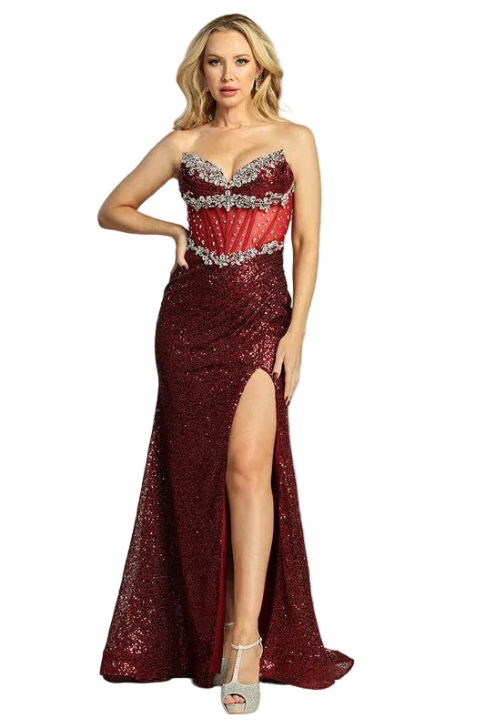 Strapless Evening Dress