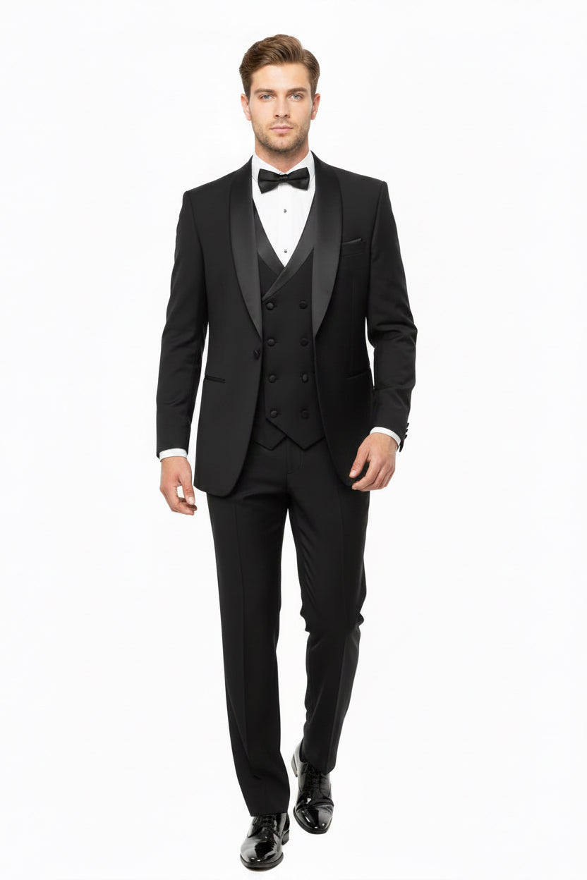 3 Piece Men’s Tuxedo Double Vest