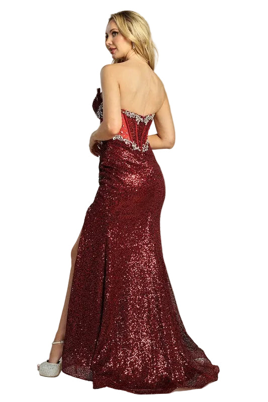 Strapless Evening Dress