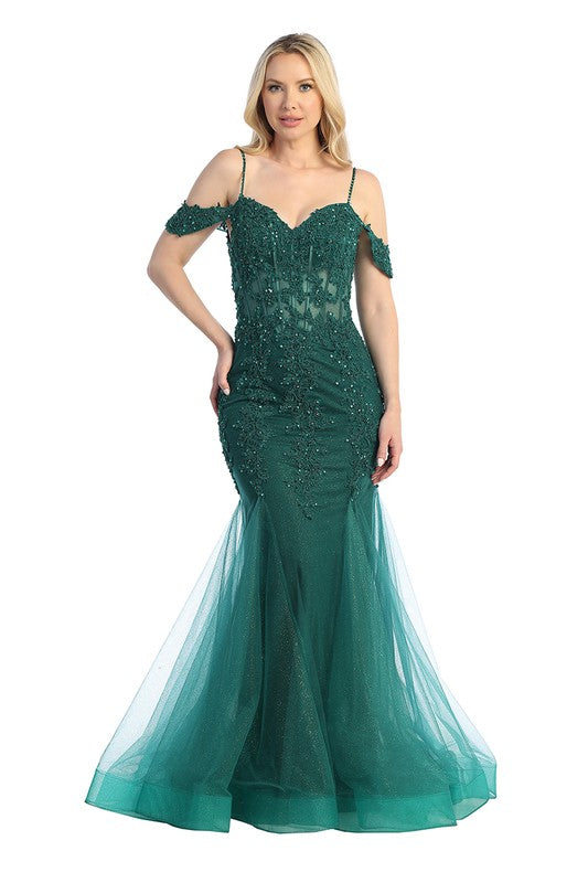 Bold Drop-Shoulder Dress