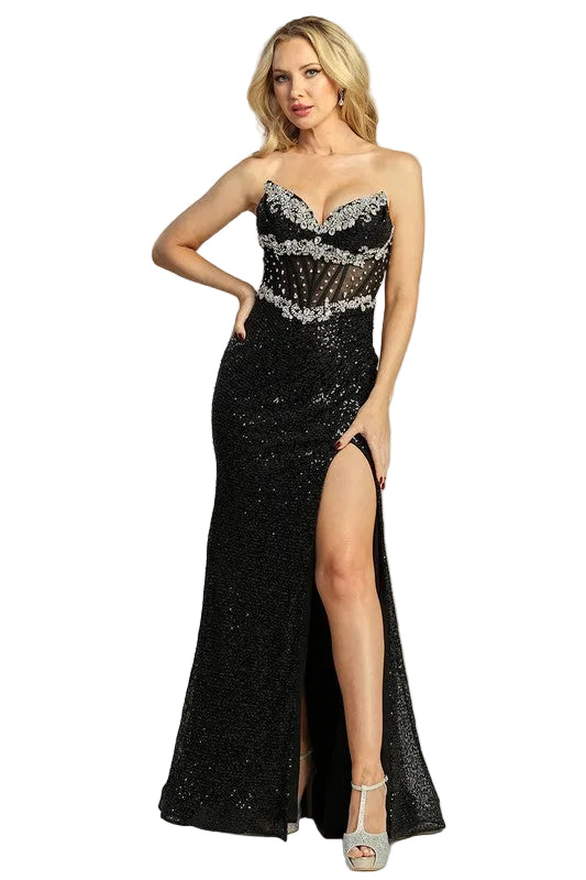 Strapless Evening Dress