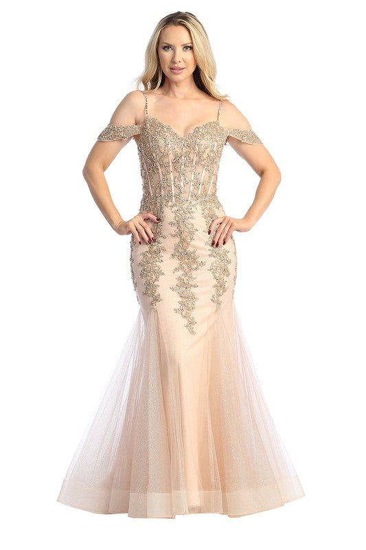 Bold Drop-Shoulder Dress