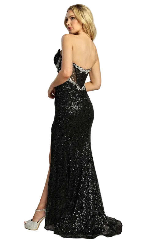 Strapless Evening Dress