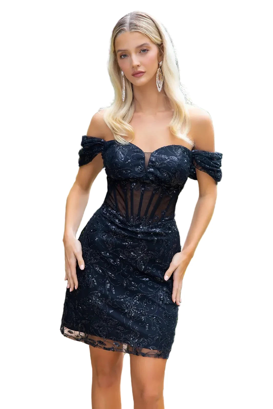 Mini Glitter Corset Dress
