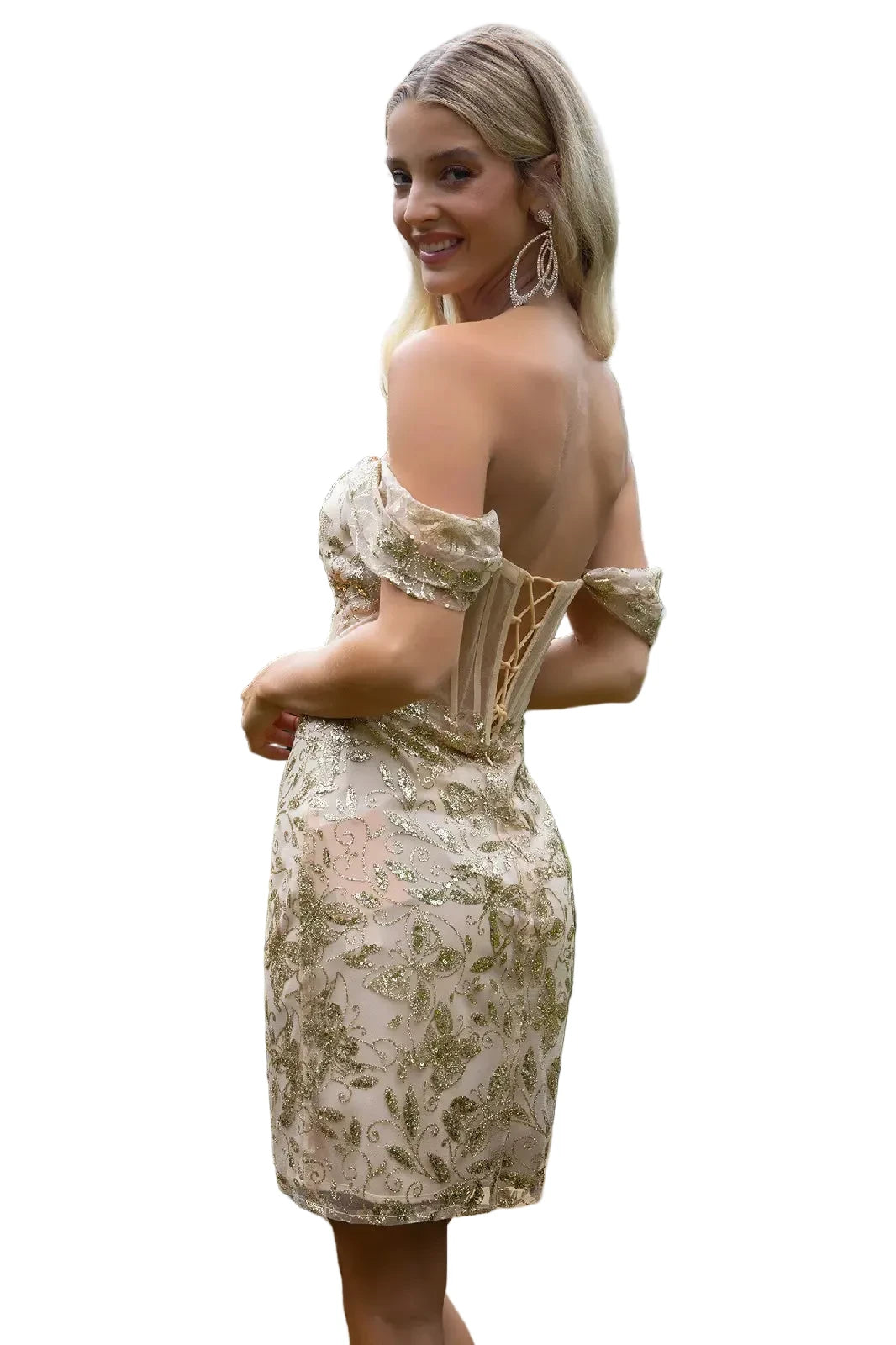 Mini Glitter Corset Dress