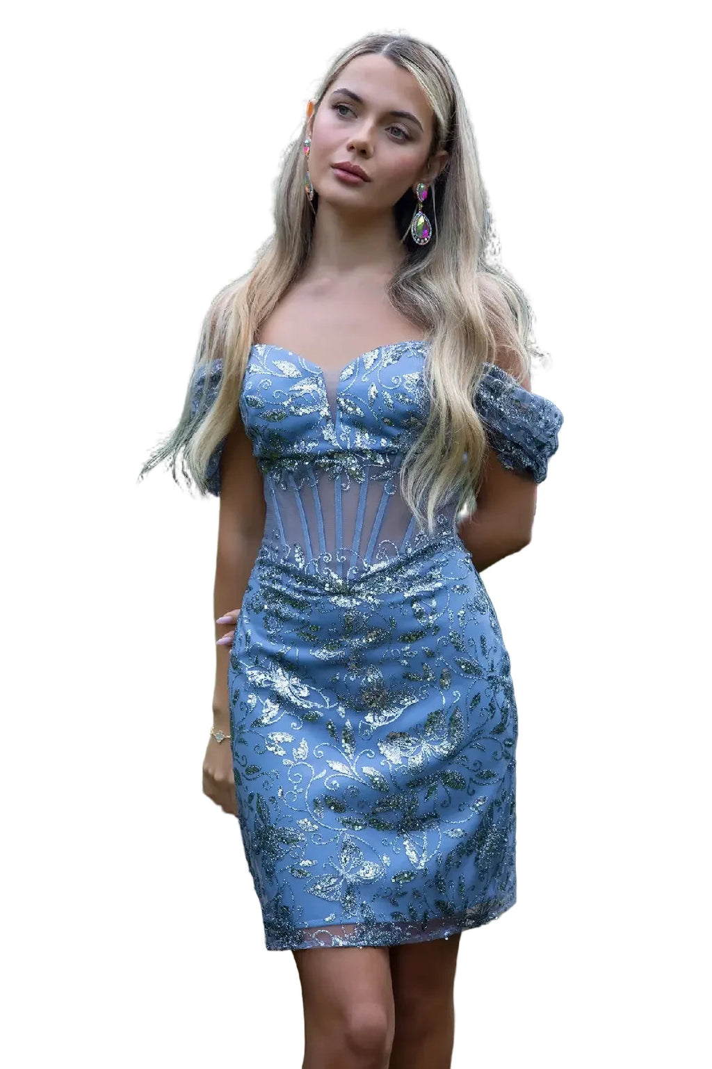 Mini Glitter Corset Dress