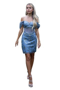 Mini Glitter Corset Dress