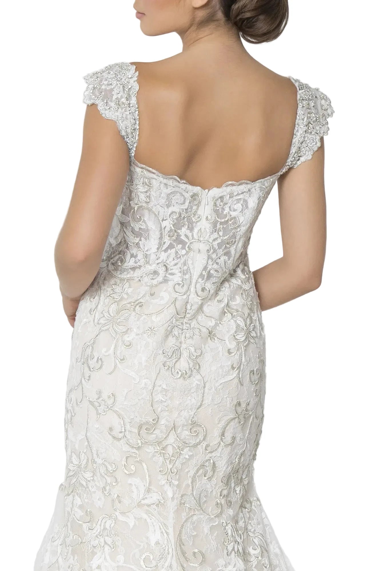 Jewel Embroidered Wedding Gown