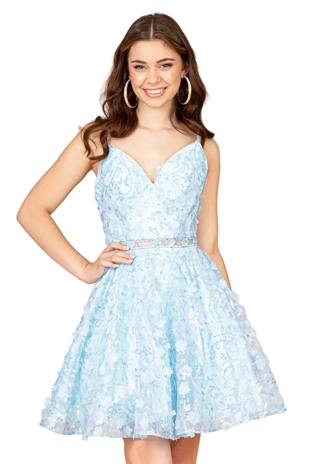 Baby Doll Jewel Mini Dress