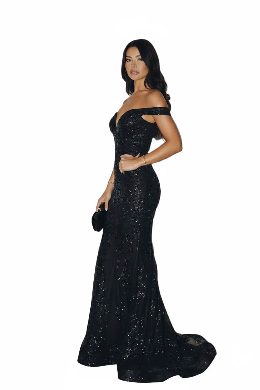 Black Off-Shoulder Dress