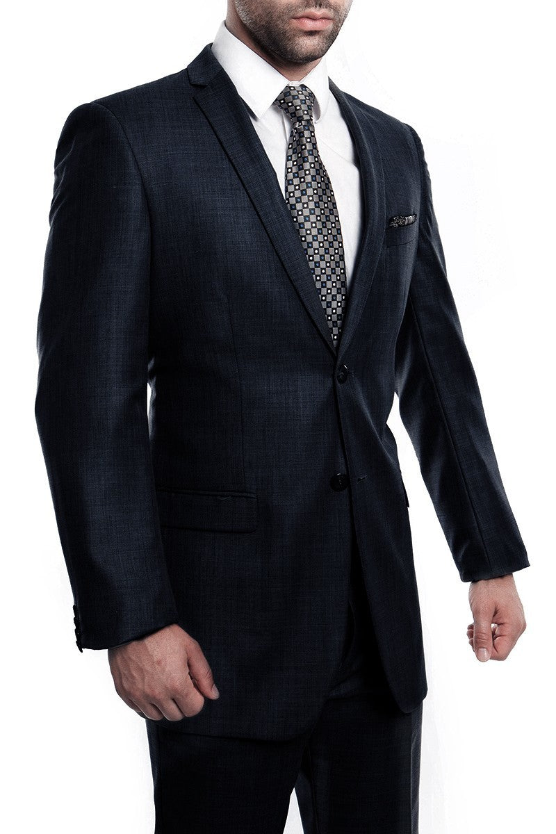 Men's  2 Piece Slim Shark Skin Suit