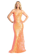 Skinney Drop-Shoulder Evening Dress
