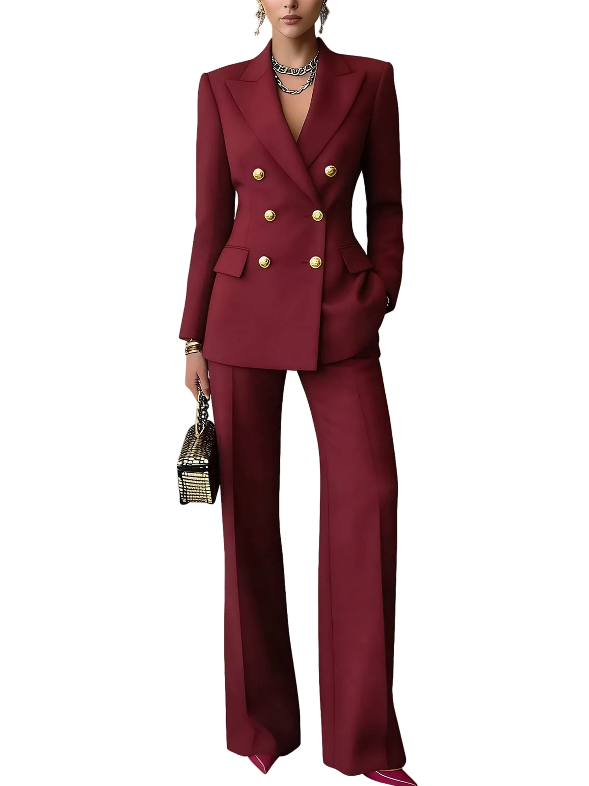 2 Piece Women's Slim Suit
