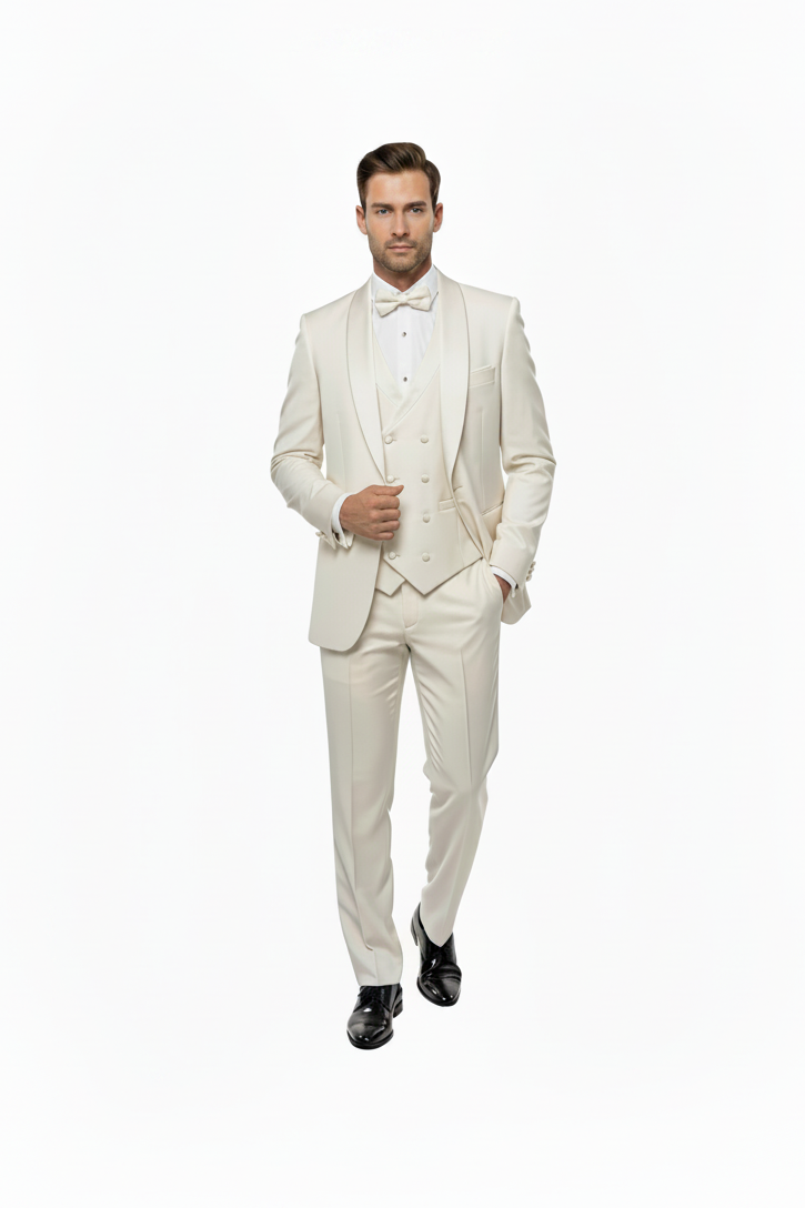 3 Piece Men’s Tuxedo Double Vest