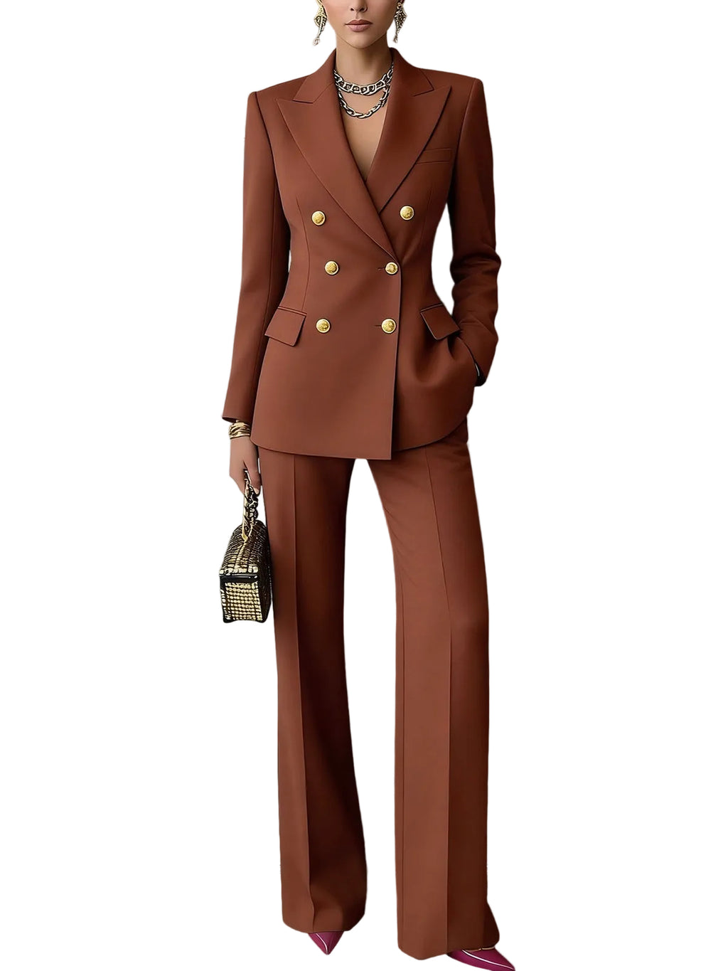 2 Piece Women's Slim Suit