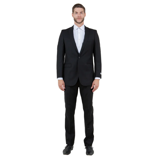 Tazio Men’s Slim 2 Piece Suit Wedding/Prom/Formal