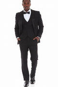 Men 3 Piece Tuxedo Shawl Lapel With Vest